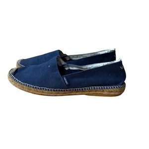 VISCATA Barcelona Sz 44 US 11 Men's Navy Blue Espadrille Shoes Handmade in Spain